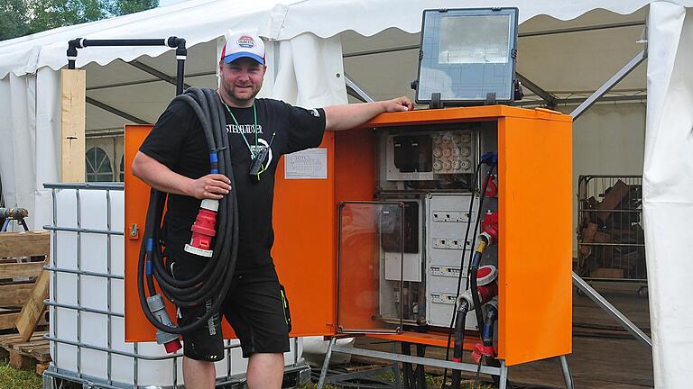 Benjamin Zahn ist Technik-Chef und Hausmeister beim U&amp;D-Festival, das am Donnerstag um 13 Uhr beginnt.