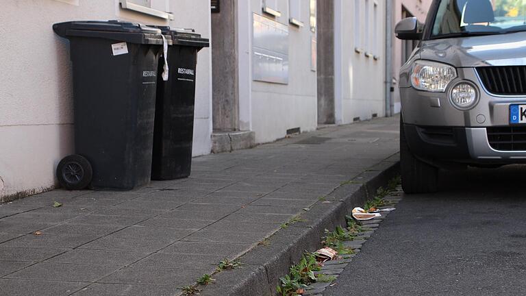 Achtlos weggeworfener Müll zählt in der Würzburger Straße zur Normalität. Achtlos weggeworfener Müll zählt in der Würzburger Straße zur Normalität.