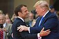 Emmanuel Macron (links) und Donald Trump beim Gedenken in der Normandie.&nbsp;