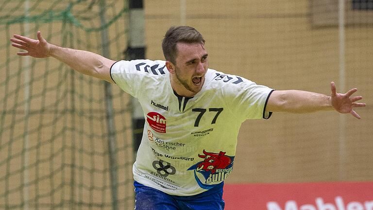 Luis Franke, hier noch im Trikot seines Ex-Vereins TG Heidingsfeld, rückt am Samstag in den Rimparer Zweitliga-Kader. Luis Franke, hier noch im Trikot seines Ex-Vereins TG Heidingsfeld, rückt am Samstag in den Rimparer Zweitliga-Kader.