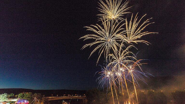 Ein Feuerwerk zum Abschluss der Spessartfestwoche, wie hier im Jahr 2018, wird es heuer nicht geben.