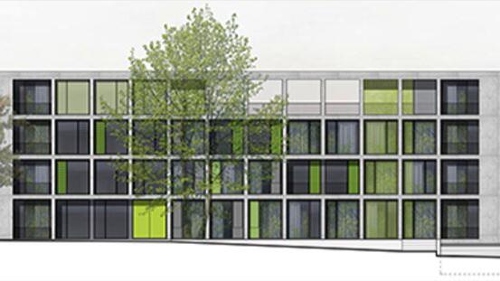 Architekten und Ingenieure aus Erfurt und Coburg gewannen mit diesem Entwurf den Realisierungswettbewerb zum Neubau des Studentenwohnheims. Architekten und Ingenieure aus Erfurt und Coburg gewannen mit diesem Entwurf den Realisierungswettbewerb zum Neubau des Studentenwohnheims. 