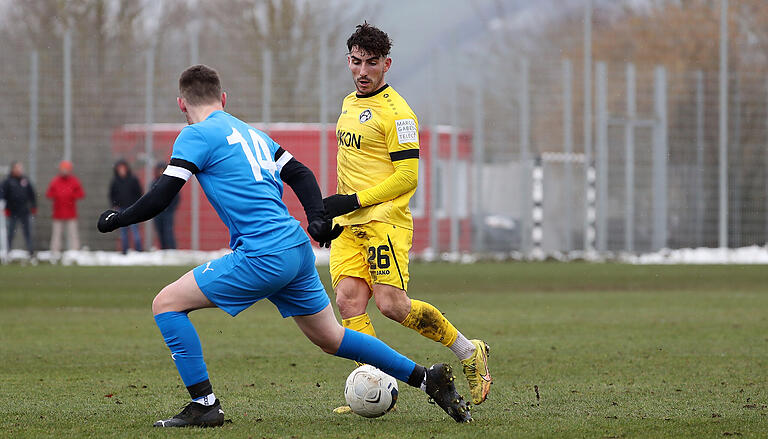 Winter-Neuzugang Domenico Alberico war bis zu seiner Auswechslung einer der auffälligsten Akteure bei den Würzburger Kickers