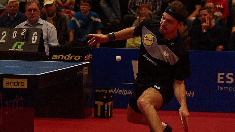 Timo Boll (im Bild) gewann beim 3:1-Erfolg seiner Borussia Düsseldorf beim TSV Bad Königshofen seine beiden Einzel.