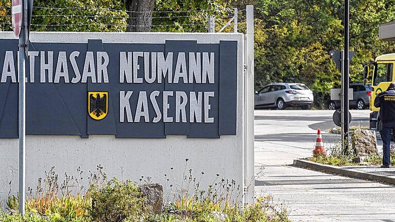 Balthasar-Neumann-Kaserne       -  Demnächst Unterkunft für 500 Flüchtlinge: Die Balthasar-Neumann-Kaserne in Veitshöchheim (LKr. Würzburg).