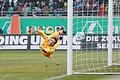 SC Preußen Münster - SpVgg Greuther Fürth       -  Fürths Torwart Körber war beim 0:1 chancenlos und musste später ausgewechselt werden.