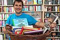 Der Herr der Bücher in Bad Bocklet: Martin Eisenmann in seinem Bücher-Pavillon.
