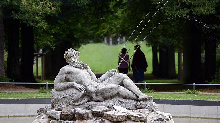 Der Schlosspark am Schwanberg. Der Schlosspark am Schwanberg.