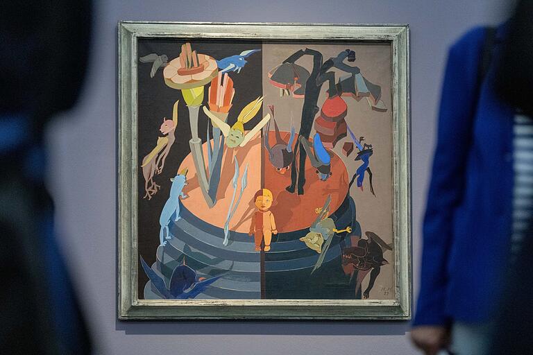 Leihgabe aus dem Germanischen Nationalmuseum Nürnberg: 'Geschöpfe' von 1929. Leihgabe aus dem Germanischen Nationalmuseum Nürnberg: 'Geschöpfe' von 1929.