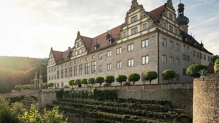 Ein Blick auf Schloss Weikersheim.