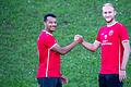 Aktuell das Top-Stürmerduo in der Landesliga Nordwest: Tyrell Walton (links) und Dominik Popp von der FT Schweinfurt.