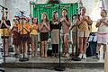 Der Kinderchor Sicanti und Jugendchor Sicantini bei der Aufführung des Kindermusicals 'Löwenmutig &amp; Tigerstark' in der Johannis-Kirche Sickershausen.