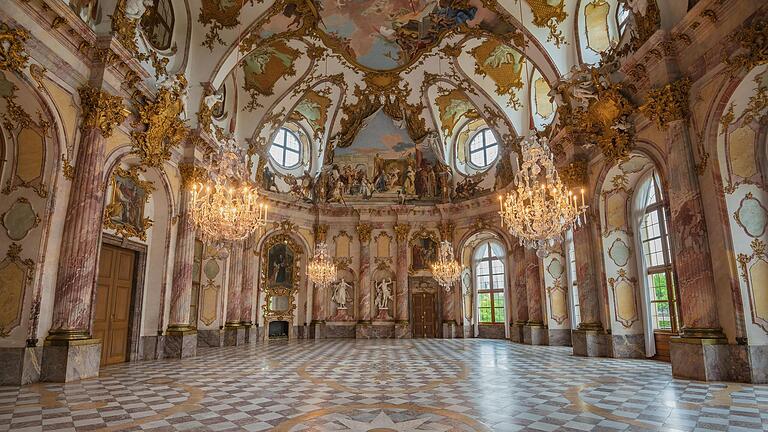 Der Kaisersaal der Würzburger Residenz. Vor 40 Jahren wurde das Schloss Bayerns erste Kulturerbe.