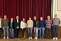 Foto der geehrten Vereinsmitglieder von links: Vorsitzender Claus Bögelein, Schriftführer Heiko Hein, Vorsitzende Sonja Schirber, 1. Bürgermeister Michael Gottwald,  Sabine Bührig (25 Jahre), Ruth Hose (25), Georg Mölter (50), Robert Jahn (60), Thomas Gensler (50) und Vorsitzender Patrick Gottwald.