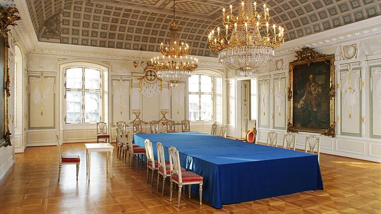 Kapitelsaal im Residenzschloss, gestaltet von&nbsp;Franz Anton Bagnato.