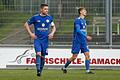 Dennie Michel (links) und Nicolas Reinhart vom FV 04 Würzburg im verlorenen Heimspiel gegen den ASV Cham.