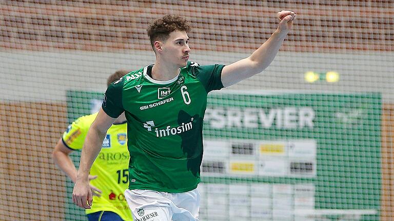 Fühlt sich 'super wohl' beim Handball-Zweitligisten DJK Rimpar Wölfe: der Gummersbacher Jung' Felix Jaeger.