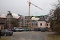 Schloss Greifenstein während der Arbeiten am Dachstuhl.       -  Schloss Greifenstein während der Arbeiten am Dachstuhl.