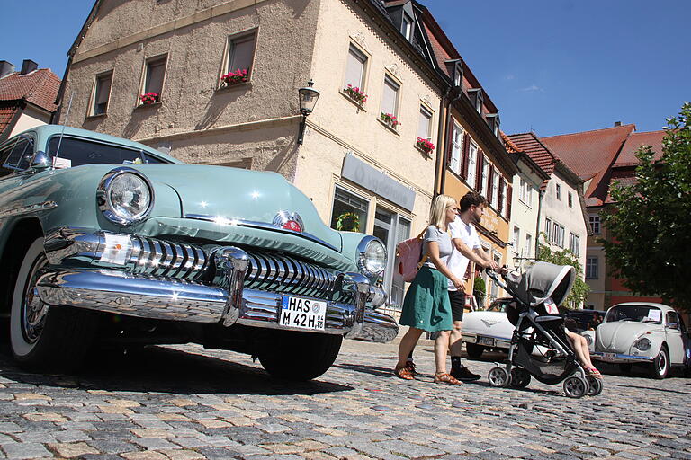 Die Oldtimer-Ausstellung führte Jung und Alt nach Gerolzhofen.