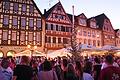 Vor der großen Marktplatz-Bühne wird wieder drei Tage lang gefeiert.