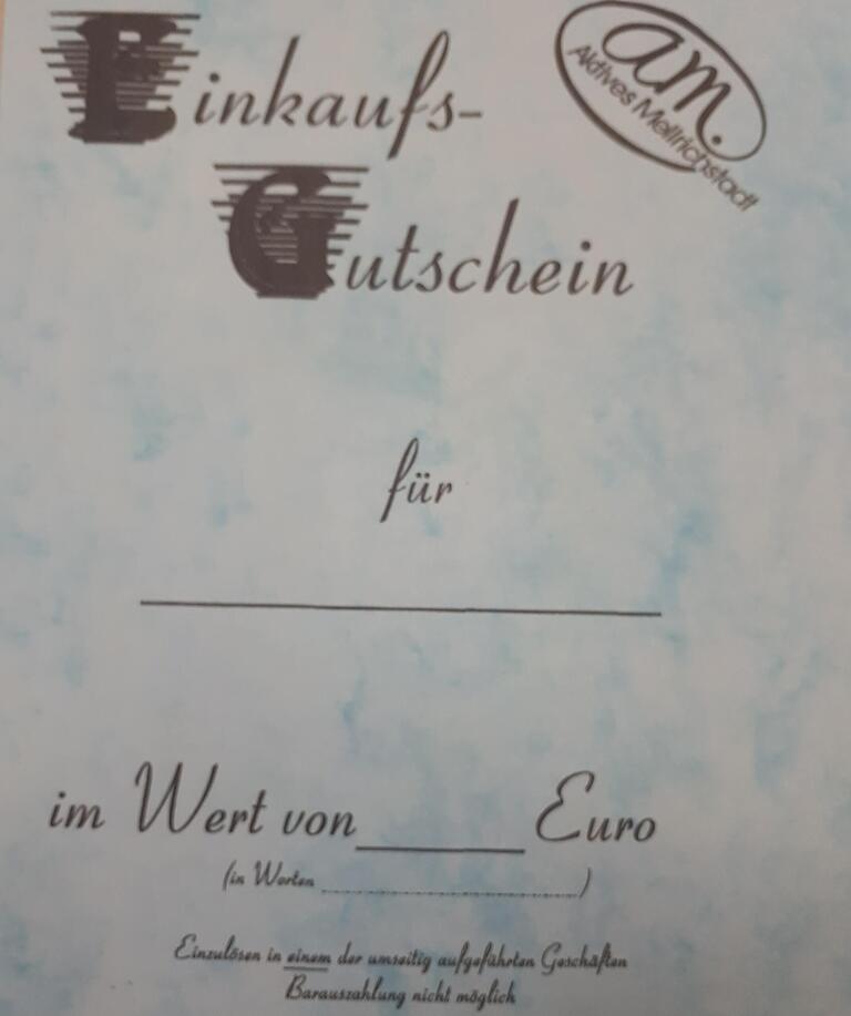 So sahen die Gutscheine bis 2013 aus. Diese können nur noch bis Jahresende in den Geschäften eingelöst werden.