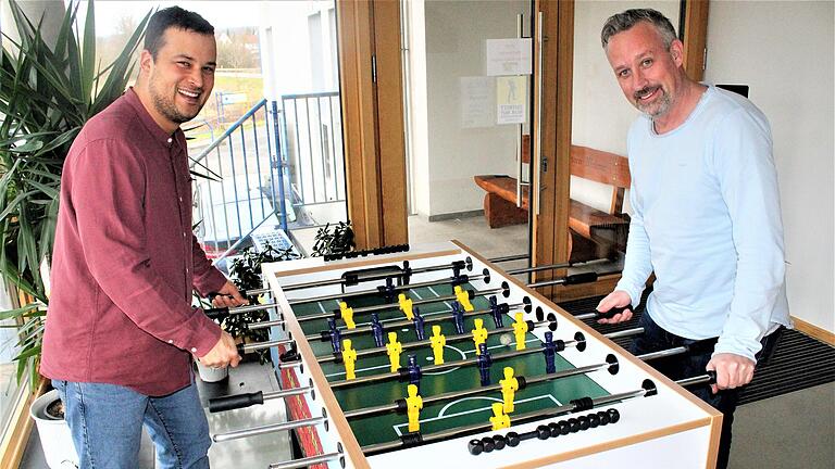 Eine Runde Tischkicker mit seinen Leuten: Für Unternehmer Thorsten Wahner (rechts) gehörte auch das dazu. Eine Runde Tischkicker mit seinen Leuten: Für Unternehmer Thorsten Wahner (rechts) gehörte auch das dazu.