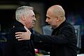 Manchester City - Real Madrid       -  Wiedersehen in der Champions League: Pep Guardiola (r) von Manchester City und Carlo Ancelotti von Real Madrid.