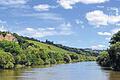 Fränkische Lebensader: Wasserwander aus Richtung Schweinfurt können den Blick hinauf zum Schloss Mainberg genießen.