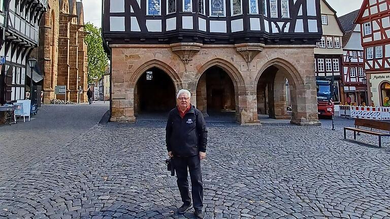 Das historische Rathaus, das Wahrzeichen von Alsfeld.