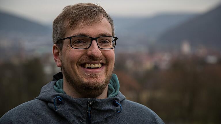 Demian Hauptmann zu Besuch in seiner Heimatstadt Lohr am Main.