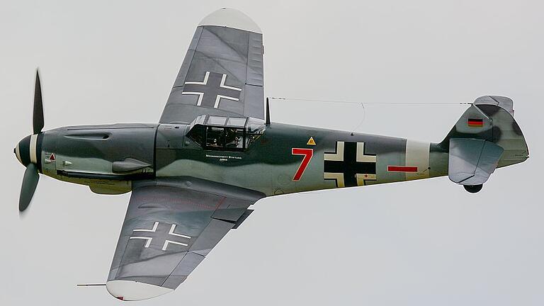 Ein Messerschmitt-Jäger im Flug: Luftfahrt-Enthusiasten wie Hilmar Lang sind bei diesem Anblick begeistert. Foto: David Weiss