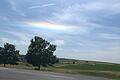 Der mysteriöse 'waagrechte Regenbogen' in Reichenberg , der Zirkumhorizontalbogen genannt wird.&nbsp;