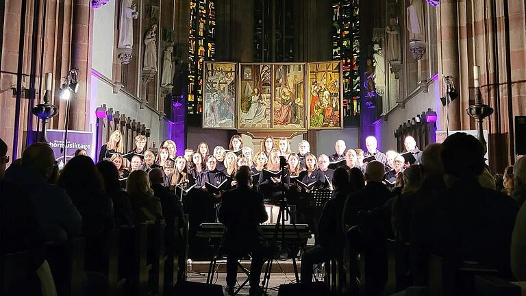 Wunderschön in Szene gesetzt, das Vocalensemble Melomania aus Helmstadt.