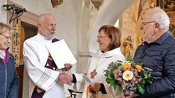 Andrea Breunig, Diakon Klaus Eckert, Helga Vierheilig und Alois Knüttel.       -  Andrea Breunig, Diakon Klaus Eckert, Helga Vierheilig und Alois Knüttel.