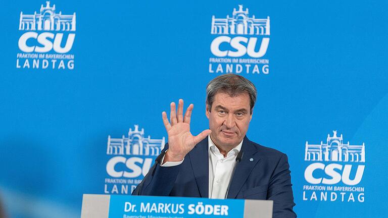 Markus Söder bei der CSU-Fraktionsklausur im oberfränkischen Bad Staffelstein.