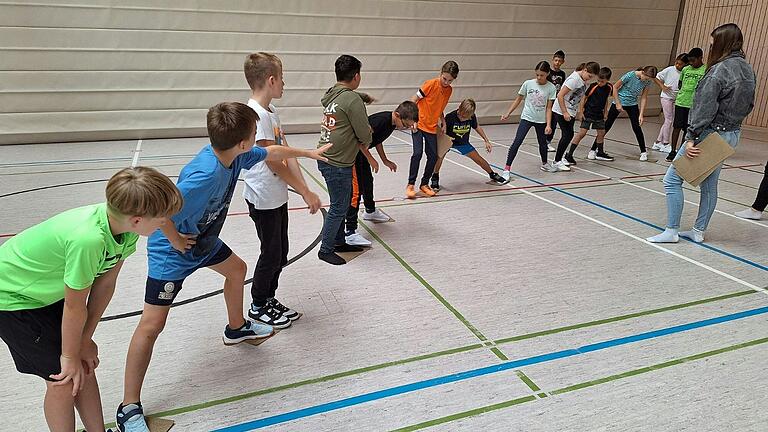 Teamtag der fünften Klasse an der Sinngrund-Mittelschule Burgsinn.