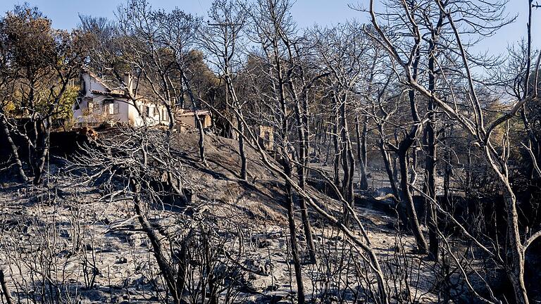 Nach dem Großbrand bei Athen - Viele Menschen können noch nicht zurück in ihre Häuser. Nach dem Großbrand bei Athen - Viele Menschen können noch nicht zurück in ihre Häuser.