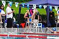 Lena Roth (Mitte) holte sich in Schweinfurt Bronzemedaillen über 200 Meter Brust, 50 Meter Freistil, 50 und 100 Meter Rücken sowie 50 Meter Schmetterling.