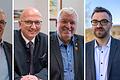 Die Bürgermeister von Untermerzbach, Pfarrweisach, Ebern und Rentweinsdorf, von links: Helmut Dietz, Markus Oppelt, Jürgen Hennemann und Steffen Kropp.