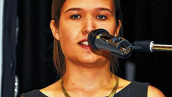 Scheffelpreisträgerin Hannah Rettig.