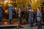 Bundeswehr lädt ein zur Indienststellung und Verleihung des Beinamens 'Mainfranken' an das schwere Logistikbataiollon 467.
Das Heeresmusikkorps Veitshöchheim spielt eine Serenade auf dem Marktplatz in Volkach.