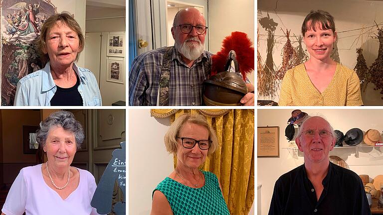 Ihre ehrenamtliche Arbeit im Museum Malerwinkelhaus in Marktbreit begeistert (oben von links) Margit Schulz, Michael Uhlmann und Laura Grünn sowie (unten von links) Dorothea Hikel, Barbara Wilhelm und Harald Huth. Ihre ehrenamtliche Arbeit im Museum Malerwinkelhaus in Marktbreit begeistert (oben von links) Margit Schulz, Michael Uhlmann und Laura Grünn sowie (unten von links) Dorothea Hikel, Barbara Wilhelm und Harald Huth.