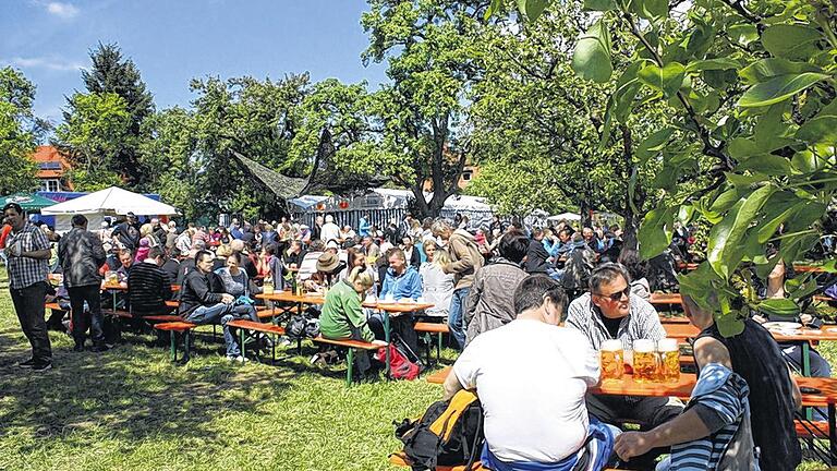 Seit 22 Jahren Anziehungspunkt: Viel los ist traditionellerweise am Vatertag in Rheinfeldshof.