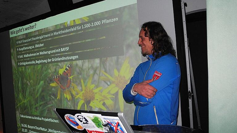 Ein Vortrag &bdquo;Arnika&ldquo; mit Christian Salomon fand bei der Hauptversammlung des Bund Naturschutzes, Ortsgruppe Lohr-Lohrtal, statt.