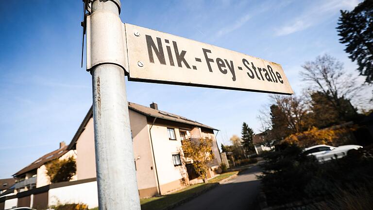 Die Tage der Nikolaus-Fey-Straße in Haßfurt sind gezählt. Über den neuen Namen wird der Stadtrat vielleicht noch vor Weihnachten entscheiden.