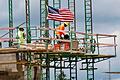 USA - Bauarbeiter auf einer Baustelle       -  Bauarbeiter auf einer Baustelle in den USA