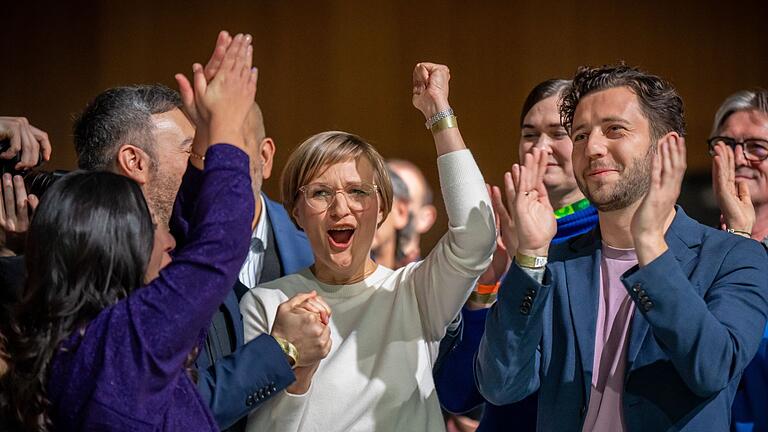 Bundesdelegiertenkonferenz der Grünen       -  Freude bei den Frischgewählten.