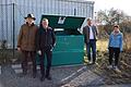 An der neuen Konfiskatstelle in Duttenbrunn (von links): Norbert Gehrig, stellv. Hegegemeinschaftsleiter Zellingen-Karlburg und Verantwortlicher für die Sammelstelle in Duttenbrunn, Dr. Martin Korneli, Leiter des Veterinäramts Main-Spessart, Zellingens Bürgermeister Stefan Wohlfart und Bettina Waschlinger, stellv. Sachgebietsleiterin Naturschutz- und Jagdrecht.