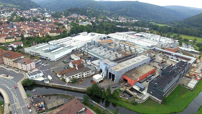 Mitten in der Stadt befinden sich in Lohr die Werke von Bosch Rexroth. Das Industrieunternehmen hat in Mainfranken noch drei weitere Niederlassungen.