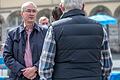 Der AfD-Bundestagsabgeordnete Hansjörg Müller beim Wahlkampf in Würzburg